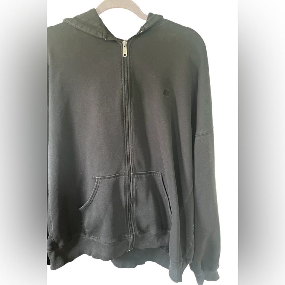 Russell Athletic Black Hooded Sweatshirt Sz 3XL